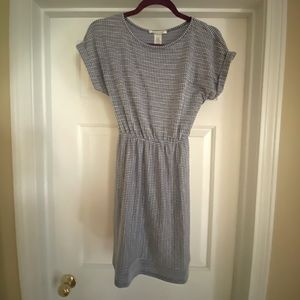 Blue-White striped dress